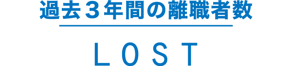 過去3年間の離職者数
